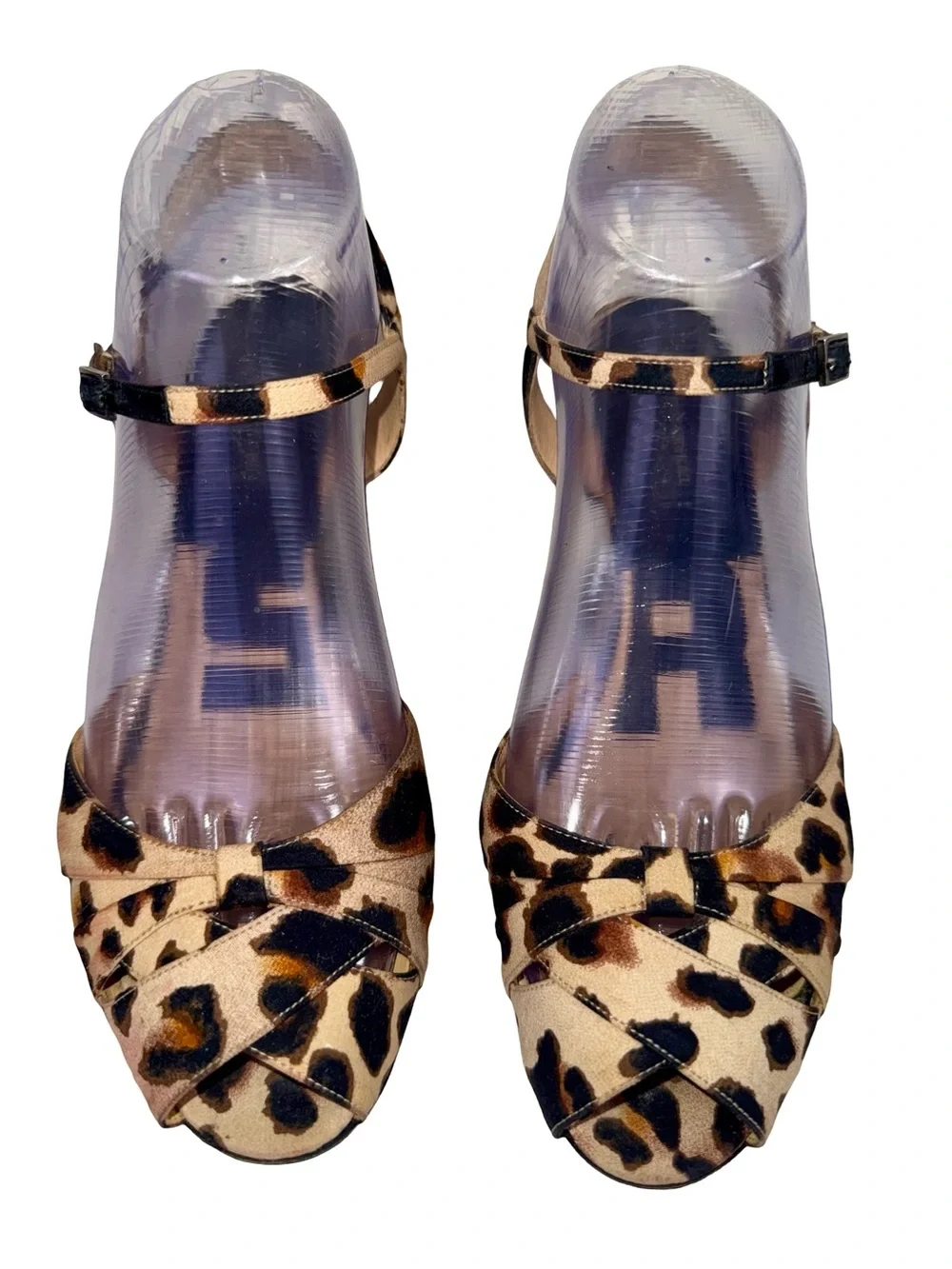 SONIA RYKIEL LEOPARD PRINT WEDGE SANDALS